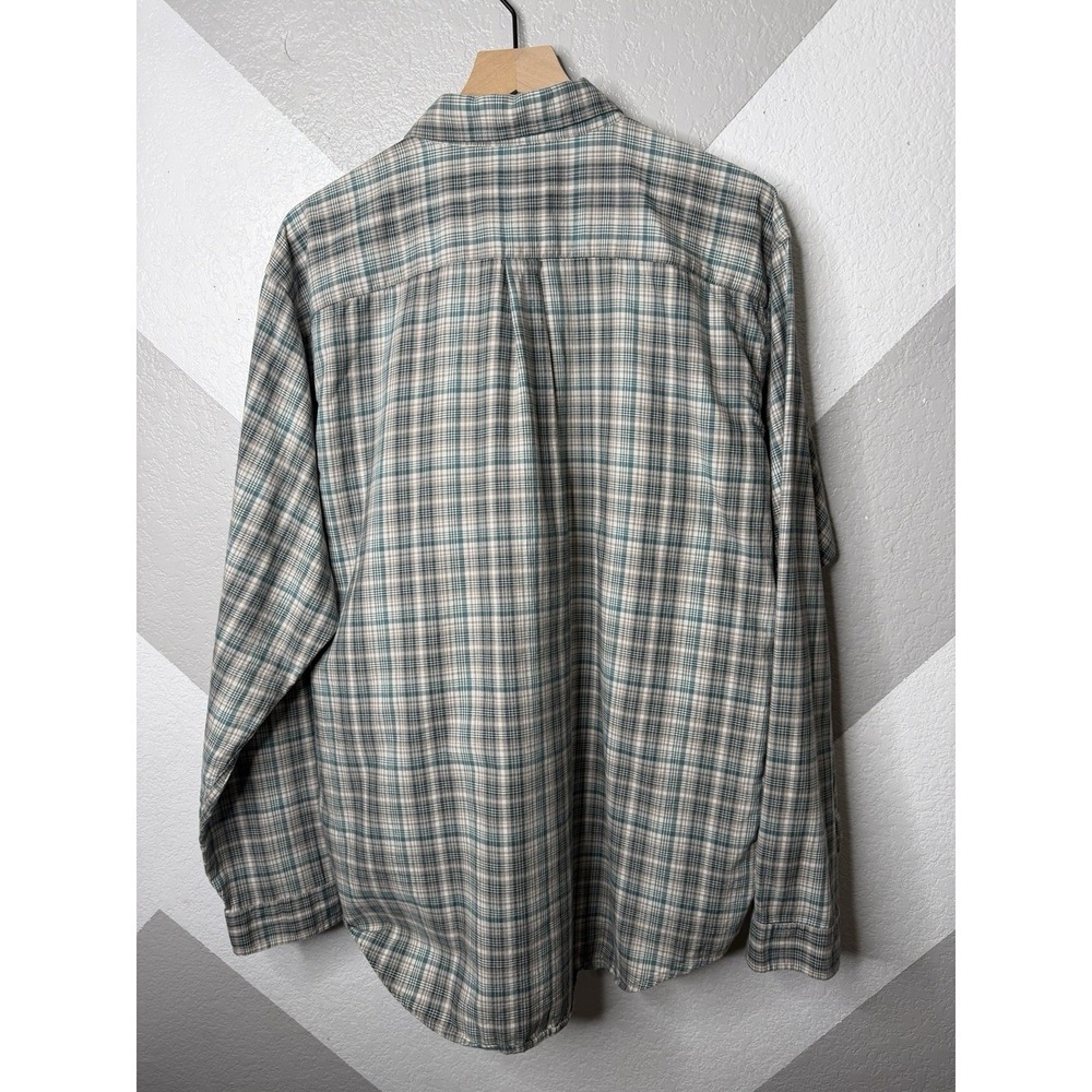 Patagonia Button Down Shirt Mens Sz L Gray Plaid Organic Cotton Outdoor Hiking - Picture 13 of 14